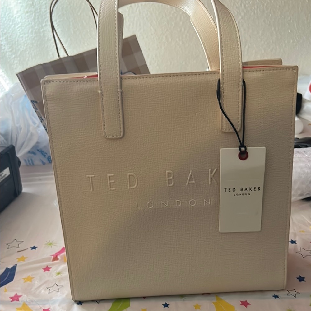 Ted Baker Beige Textured Tote